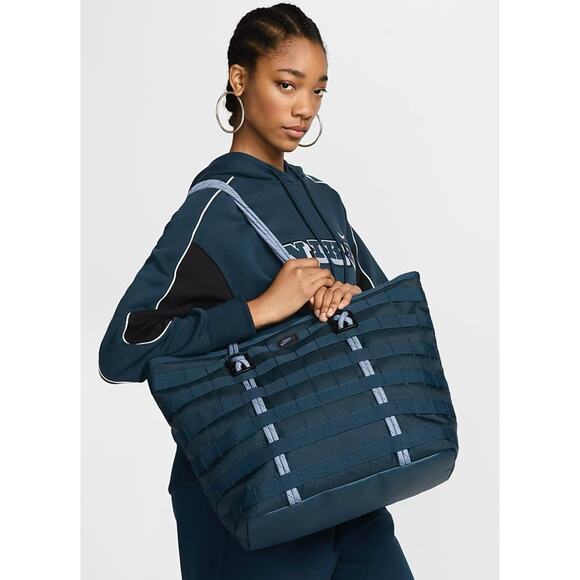 Nike Sportswear RPM Tote (26L) Armory Navy Cord Zipper Bag Travel FJ0439 478 NEW - Picture 1 of 5